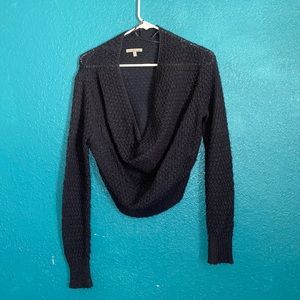 Charlotte Russe knit off the shoulder Crop